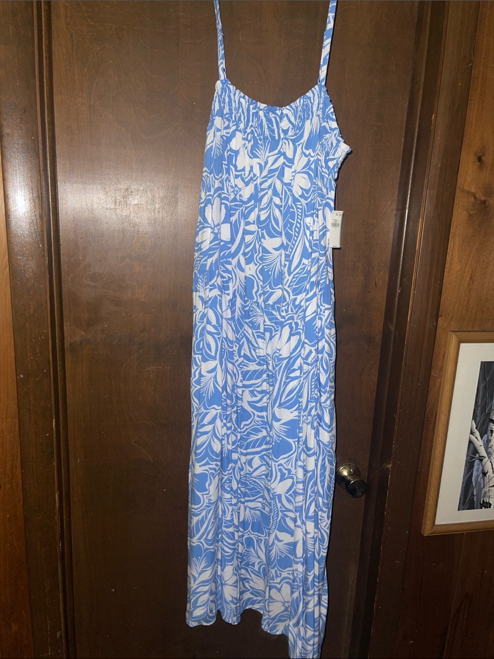 Old Navy Blue and White Floral Sundress